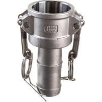 Камлок тип С (розетка с хвостовиком; 25 мм-1"; нержавеющая сталь) TITAN LOCK TL100CSS