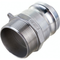 Камлок тип F (ниппель; наружная резьба BSP; 50 мм-2"; нержавеющая сталь) TITAN LOCK TL200FSS