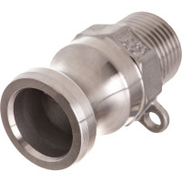 Камлок тип F (ниппель; наружная резьба BSP; 12 мм-1/2"; нержавеющая сталь) TITAN LOCK TL50FSS