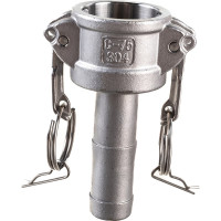 Камлок тип С (розетка с хвостовиком; 20 мм-3/4"; нержавеющая сталь) TITAN LOCK TL75CSS