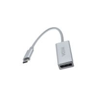 Кабель-адаптер VCOM USB 3.1 Type-C/m - DisplayPort/f, 3840x216060Hz, 10Gbps, Aluminum Shell, 0,15m CU422M