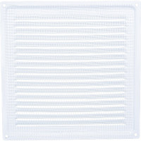 Решётка металлическая с сеткой (200 x 200; белая) Эвент ВРС