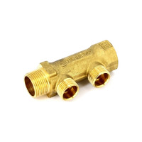 Коллектор Tiemme НВ, 3/4", 2 выхода, 1/2", Н 36 мм 1910004