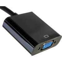 Переходник Cablexpert DisplayPort - VGA, 20M/15F, кабель 15см, пакет A-DPM-VGAF-02
