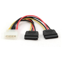 Кабель питания Cablexpert SATA molex 4pin/2xsata 15pin, на 2 устройства, 15см, пакет CC-SATA-PSY