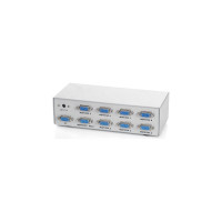 Разветвитель Cablexpert VGA HD, 15F/8x15F, 1 компьютер - 8 мониторов, каскадируемый GVS128