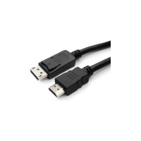 Кабель Cablexpert DisplayPort-HDMI, 20M/19M, 7.5м, черный, экран, пакет CC-DP-HDMI-7.5M