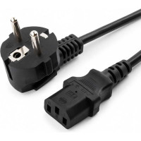 Кабель питания Cablexpert Schuko-C13, VDE, 3х0.75мм2, 10А, с заземлением, 10м, черный, пакет PC-186-VDE-10M