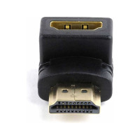 Переходник HDMI-HDMI Cablexpert, 19F/19M, угловой соединитель 90 градусов, A-HDMI90-FML