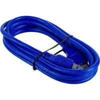 Удлинитель USB3.0 Cablexpert Pro, AM/AF, Кабель 1.8м, экранированный, синий, пакет, CCP-USB3-AMAF-6