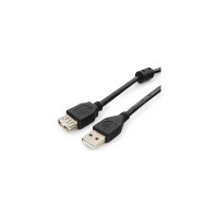 Кабель Cablexpert, удлинитель, USB2.0 Pro, AM/AF, 1.8м, экранированный, черный, CCF2-USB2-AMAF-6