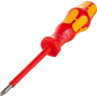Крестовая отвертка WERA PlusMinus 165 i VDE, PZ/SL1x80 мм 1000V, на подвесе WE-100021