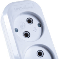 Колодка UNIVersal 6 гнезд, б/з AБС-пластик E206