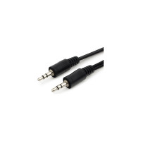 Аудио кабель Cablexpert Jack 3.5(M)/Jack 3.5(M), 3pin, 2м, черный, пакет CCA-404-2M