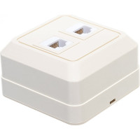Компьютерная розетка UNIVersal Олимп 2-ая слоновая кость ivory 1074
