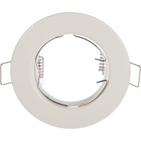 Встраиваемый светильник Ecola Light MR16 DL90 GU5.3 плоский Белый 30x80 /кd74/ FW1611EFY