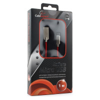 Кабель USB 2.0 Cablexpert, AM/microB, длина 1м, красный CC-P-mUSB02R-1M