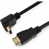 Кабель Cablexpert HDMI v2.0, 19M/19M, 1.8м, медь, позол.разъемы, экран, угловой разъем, черный CC-HDMI490-6