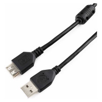 Кабель Cablexpert, удлинитель, USB2.0 Pro, AM/AF, 3 м, экранированный, черный, CCF-USB2-AMAF-10