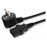 Кабель питания Cablexpert, 1.8 м, Schuko- C13, 3x1 кв.мм, черный, с заземлением, пакет, PC-186-1-1.8M