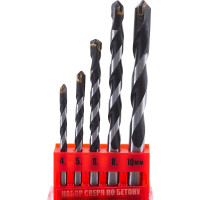 Набор сверл по бетону (5 шт; 4-10 мм) Hardcore 130000