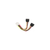 Кабель питания Cablexpert, SATA, 30 см, molex 4pin/2x sata15pin, на 2 устройства, пакет, CC-SATA-PSY-0.3M