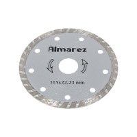 Диск отрезной алмазный Турбо (115х22.23 мм) Almarez 301115