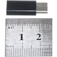 Переходник / Адаптер Cablexpert USB2.0 Type-C(M)/MicroUSB(F) черный пакет A-USB2-CMmF-01