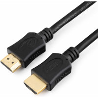 Кабель Cablexpert  серия Light HDMI v2.0, 19M/19M, 1м, позол.разъемы, экран, черный CC-HDMI4L-1M