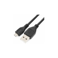Кабель Cablexpert Pro USB 2.0 AM/micro BM 5P, 0.5м, экран, черный, пакет CCP-mUSB2-AMBM-0.5M