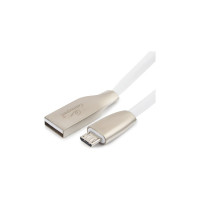 Кабель Cablexpert серия Gold USB 2.0 AM/micro-B, длина 3м, белый, блистер CC-G-mUSB01W-3M