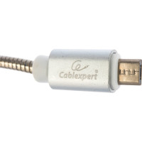 Кабель Cablexpert USB 2.0 AM/microB, серия Gold, длина 0.5 м, серебро, блистер, CC-G-mUSB02S-0.5M