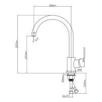 Смеситель для кухни Latuno L10312
