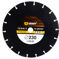 Отрезной диск по дереву GRAFF Termit 230 мм для УШМ болгарки termit230