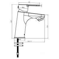 Смеситель для раковины с гигиенической лейкой Swedbe Olymp однорычажный 1860