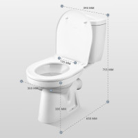 Унитаз-компакт Santek Анимо косой выпуск, 1 режим, сиденье ПП 1WH110032 446375