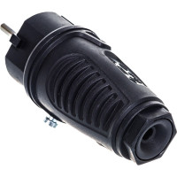 Кабельная вилка PCE 16A 220V 2P+E IP54 корпус черный, маркер черный 0511-ss