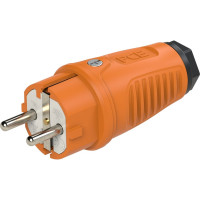 Вилка кабельная PCE 16A 220V 2P+E IP54 корпус оранжевый, маркер черный 0511-os