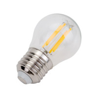 Светодиодная лампа General Lighting Systems Филамент прозрачный E27 7Вт 230В 490Лм 2700К Теплый белый свет Шар GLDEN-G45S-7-230-E27-2700 648000