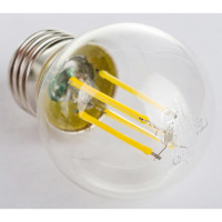 Светодиодная лампа General Lighting Systems Филамент прозрачный E27 10Вт 230В 790Лм 4500К Нейтральный белый свет Шар GLDEN-G45S-10-230-E27-4500 649910