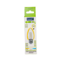 Светодиодная лампа General Lighting Systems Филамент прозрачный E27 8Вт 230В 610Лм 2700К Теплый белый свет Свеча GLDEN-CS-8-230-E27-2700 649974