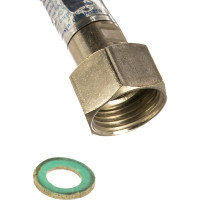 Подводка для газа СТМ ГАЗ сильфонная, 1/2", гайка-штуцер, 500 см CGHM1250