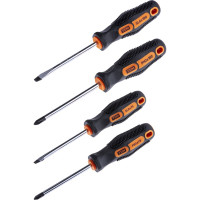 Набор отверток TDM ELECTRIC 4 штуки в блистаре SL5х75, SL6х100, PH1х75, PH2х100 серия"Алмаз" SQ1013-0201