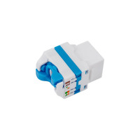 Вставка LANMASTER Keystone Tooless, RJ-45, категория 5e, белая, без инструмента, LAN-TK45U5E/180-WH