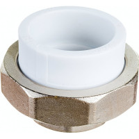 Муфта комбинированная разъемная с внутренней резьбой VALFEX PP-R белая, 50 мм х1 1/2" 10155040 127-0218