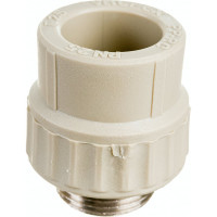 Муфта комбинированная с наружной резьбой VALFEX PP-R серая, 25 мм х3/4" 10130025Г 127-0362