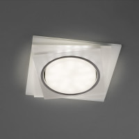 Встраиваемый светильник для натяжных потолков с белой LED подсветкой Feron CD5023 GX53, матовый, 40521