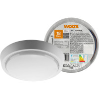 Светодиодный светильник Wolta с микроволновым датчиком 18Вт круг 4000K Дневной свет IP65 1440лм LCL04-18W-R21-4K-SM