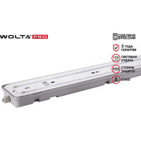 Светильник WOLTA PRO, ПРОМ с БАП Матовый ЕМ1 ДСП01-36-041-5К