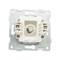 Механизм антенной розетки GUSI ELECTRIC Ugra одинарной, СУ, шампань С11А1-027